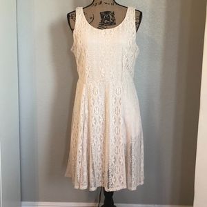 Cream Lace Sun Dress